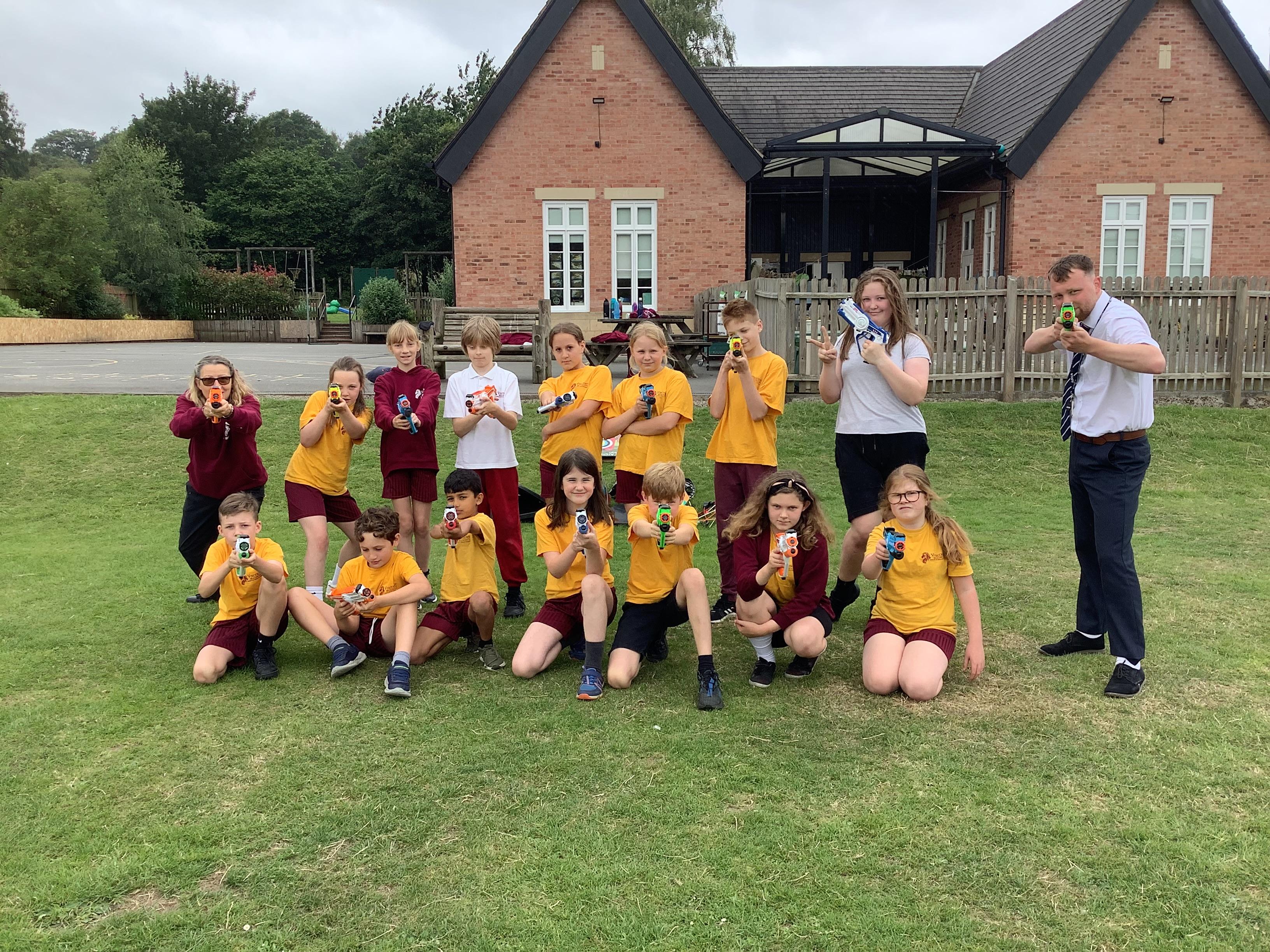 Our Hawks class had a fantastic morning doing Archery and a Nerf Battle.